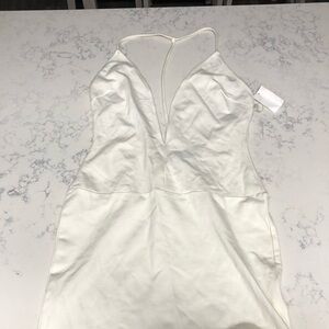 NWT Backless Strap White Mini Dress Size Medium